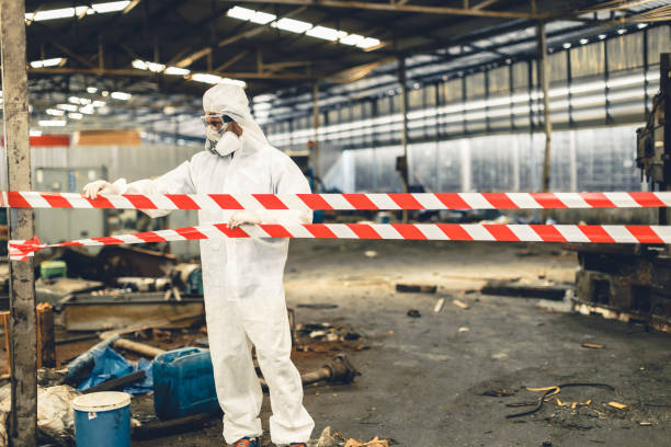 Professional Unattended Death Cleanup technician working in Allenwood, NJ